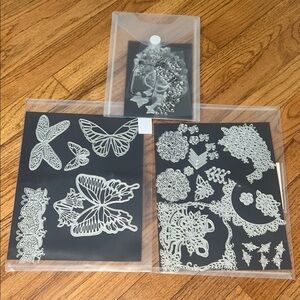 Silver Metal Cutting Dies Set